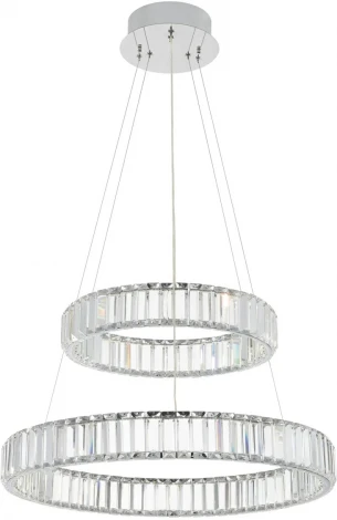 Подвесной светильник Citilux Чезаре CL338261 (регулировка яркости, LED, 220V, хрусталь, пульт управления, на тросе)