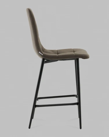 Стул полубарный Одди велюр темно-серый Stool Group арт.УТ000041435