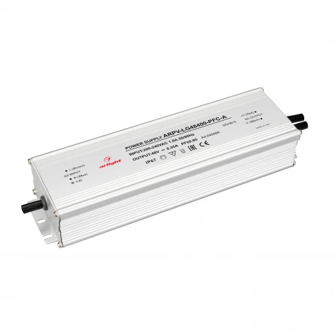Блок питания ARPV-LG48400-PFC-A (48V, 8.3A, 400W) (Arlight, IP67 Металл, 5 лет) 045484