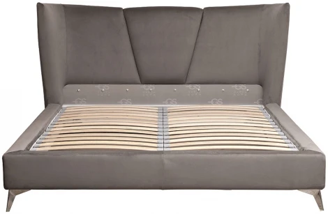 Кровать Garda Decor Siena2К-160-Colt017 (Серый/Темно-серый)