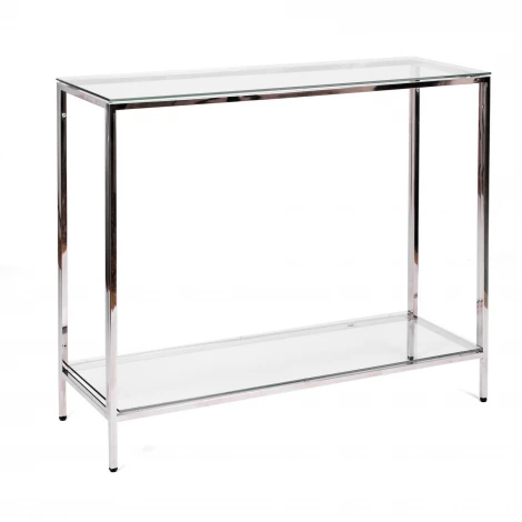 Консольный стол AllConsoles 2081-CS clear зеркальный хром