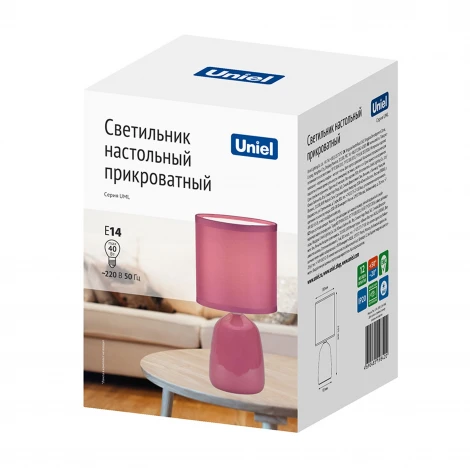 Настольная лампа Uniel UML-B305 E14 PINK