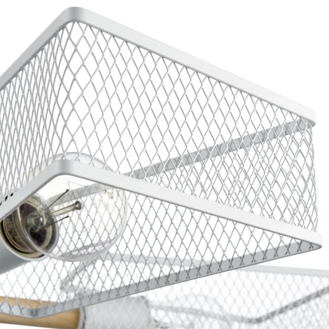 Потолочная люстра на штанге Lumion Irma 8246/5C белый, металл/дерево Е27 5*60W 220V