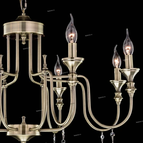 Подвесная люстра Citilux Рига CL437183 (220V, на цепи, подсвечник, свеча)