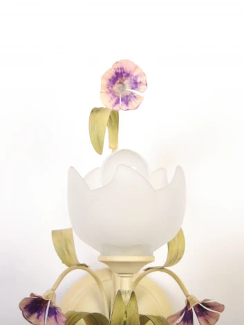 Бра 4349/A1 (220V, подсвечник, свеча, цветы, листья)