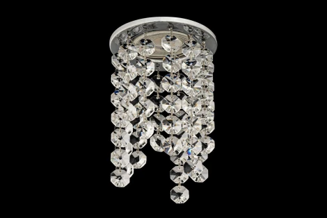 Встраиваемый светильник хрустальный Dio D'Arte Osimo Nickel GU10.5.14.8.724 N