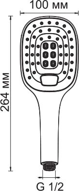 Душевая лейка Wasserkraft A062