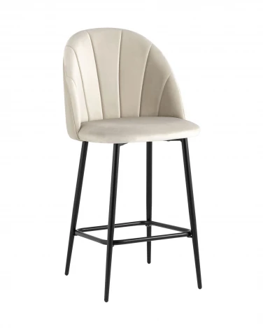 Стул полубарный Логан SN велюр бежевый Stool Group УТ000042210