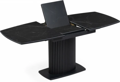 Керамический стол Notta Фестер 140(180)х80 черный мрамор shakespeare black / черный арт.612882