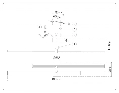 Настенный светодиодный светильник Ambrella Comfort FL6162