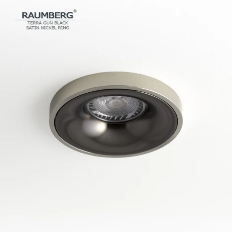 Встраиваемый светильник Raumberg TerraGBk\SNi Gun Black\Satin Nickel
