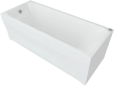 Акриловая ванна Акватек Альфа 170 см, слив слева