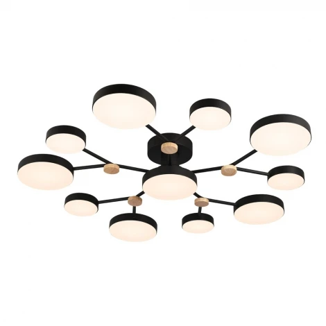 Потолочная люстра светодиодная с пультом с регулировкой цветовой температуры LED4U LED4U L3201-960 BK