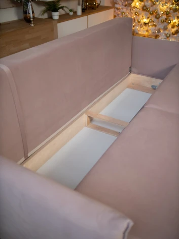 СКАНДИ Диван тканевый прямой розовый D1 furniture арт.AAA41309013