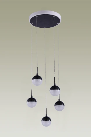 Подвесной светильник Moderli Renata V2833-5PL (LED, 220V, на проводе, шарики)