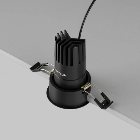 Встраиваемый светильник Maytoni Dip DL116-10W-4K-B (LED, 220V, круглые)