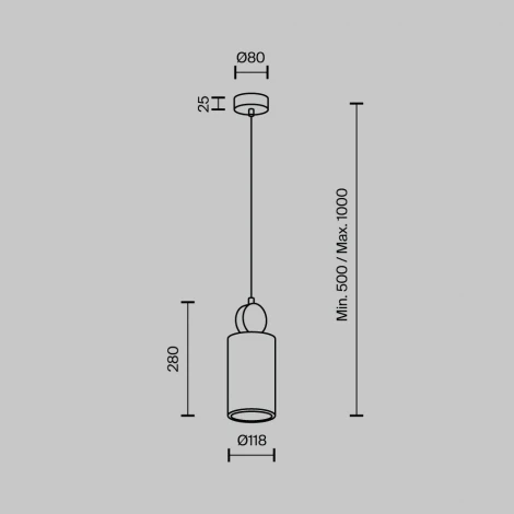 Подвесной светильник Modelux MODESTYLE MS.162.290 BS