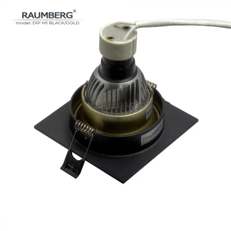 Встраиваемый светильник Raumberg DIP M1 Black/Gold