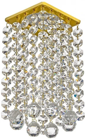 Встраиваемый светильник хрустальный Dio D'Arte Tayo Gold GU10.5.14.8x8.108 G