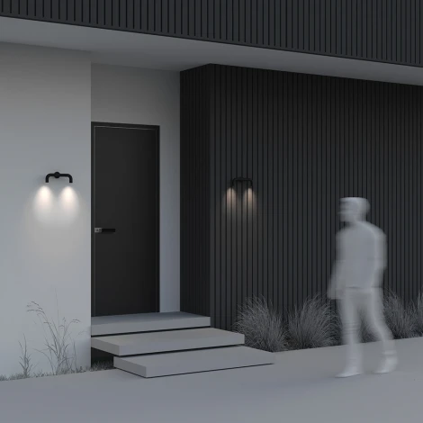 Настенный светильник уличный Maytoni Sleek O477WL-L4GF3K (LED, 220V, IP65)