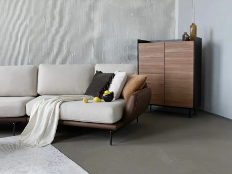 Диван Ispani угловой левый ОГОГО (арт.839480), (Ткань,Экокожа)