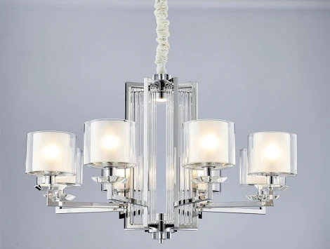 Подвесная люстра Newport 4400 4408+1/C chrome (220V, на цепи)