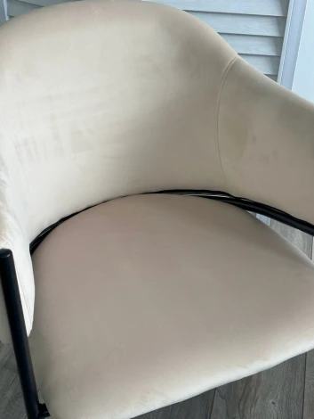 Стул M-City ДИЛЛ, цвет H-06 Бежевый, велюр / черный каркас