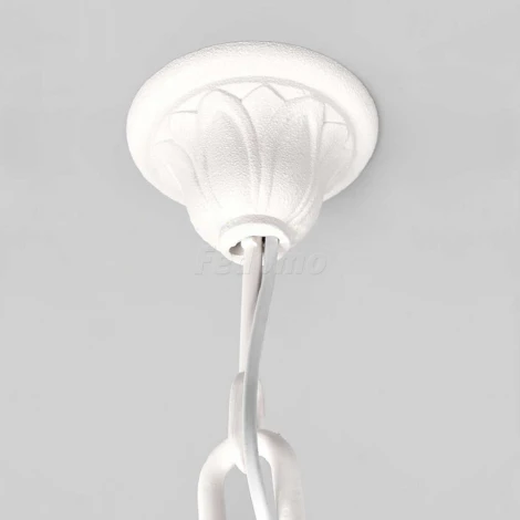 Люстра подвесная уличная Fumagalli, 3 плафона, белый с дымчатым