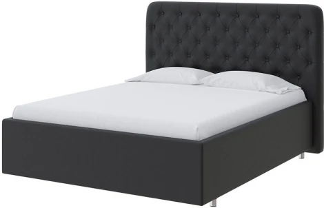 PROxSON Кровать Classic Large (Экокожа Черный) 80x200