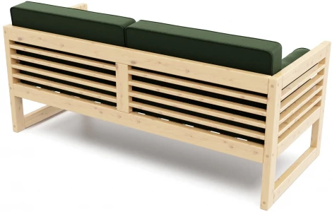 Диван Arsko прямой Сега Б сосна велюр зеленый