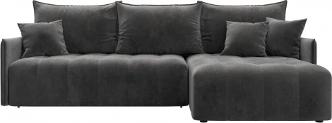 Диван угловой Лига-054 НПБ угол универсальный Лига Диванов (Велюр) арт.129036