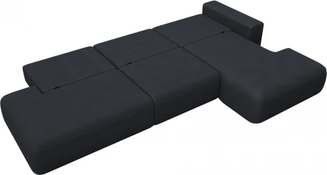 Диван угловой Лига-036 НПБ Модерн Лонг правый угол Лига Диванов (Замша) арт.127758