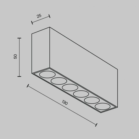 Потолочный накладной линейный светильник светодиодный Maytoni Points C066CL-12W3-6K-B