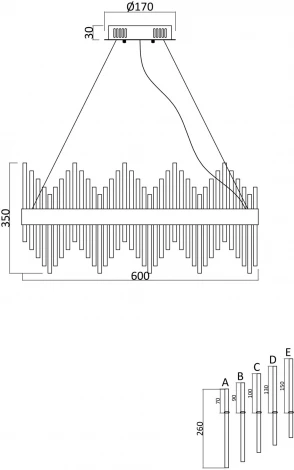 Подвесная люстра Freya Chalice FR10008PL-L46G (LED, 220V, на тросе, круглые)