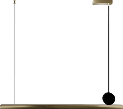 Подвесной линейный светодиодный светильник Lightera Manitoba LE111L-88GA Wi-Fi IRON (Умный дом, Алиса, Маруся, голосое управление) (220V, на тросе)