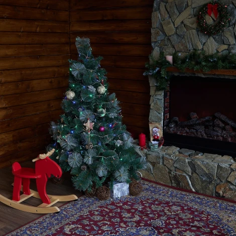 Гирлянда светодиодная, 25м, соединяемая, 225 светодиодов, разноцветный свет Uniel ULD-S2500-225/STK MULTI IP20