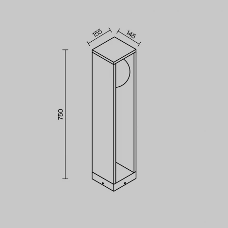 Наземный светильник уличный Maytoni Slate O483FL-L10GF3K
