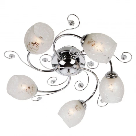 Потолочная люстра Eurosvet Roksana 9677/5 хром