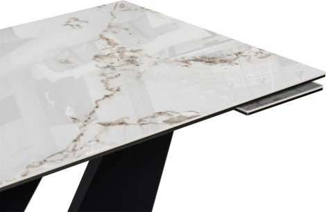 Керамический стол Бор 180 (Бор 180(240)х90х78 pandorai / черный) Woodville арт.588044