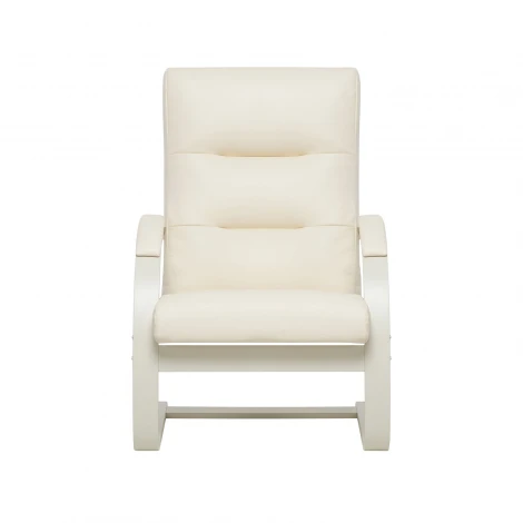 Кресло Leset Монэ (Фанера,Березовый шпон,Металл,Экокожа/Слоновая кость) арт.4687203506452