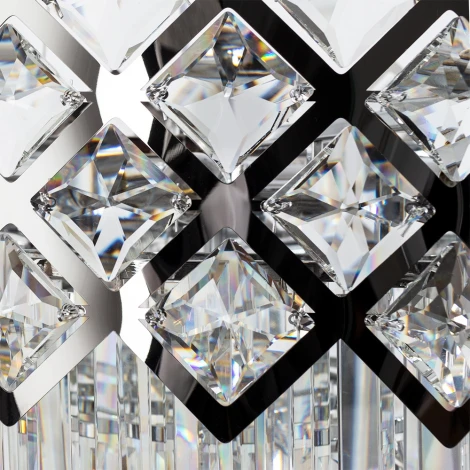 Подвесная люстра каскадная Arte Lamp Wezen A1006SP-10CC (220V, хрусталь, на тросе)