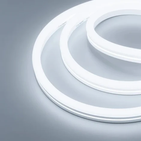 Светодиодная лента герметичная MonLIGHT-SIDE-X336-12x24mm 230V White6500 (11 W/m, IP65, 50m, wire x1) (Arlight, Грибовидная форма) 051905