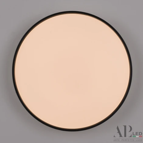 Потолочный светильник круглый светодиодный с пультом APL LED Toscana 3315.XM302-2-374/24W Black (220V, круглые)