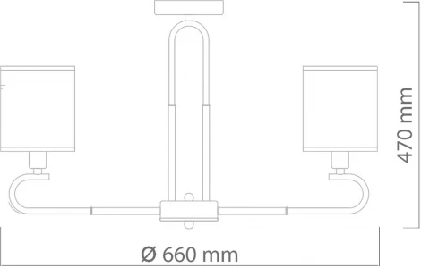 Потолочная люстра DeMarkt Конрад 667012406