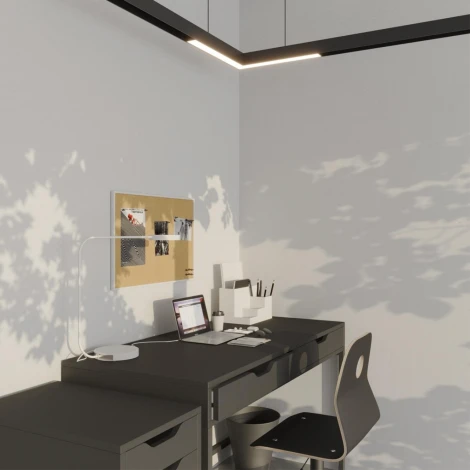 Трековый светильник угловой трехфазный Novotech Vector 359944 черный с переключ. цв. темпер. IP20 LED 20W 3000К\4000К\6000К 90-240V