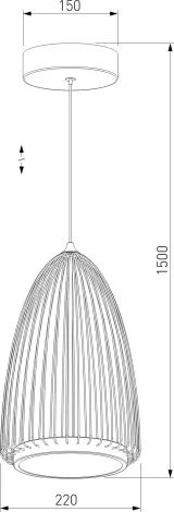 Подвесной светильник Eurosvet Comodita 40009/1 LED черный (220V, на проводе)