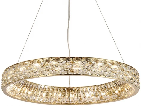 Подвесной светильник Newport 8530 8532/80 C gold polished (220V, на тросе, кольцо)