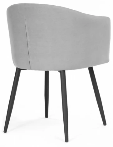 Стул на металлокаркасе Woodville Валета серый / черный