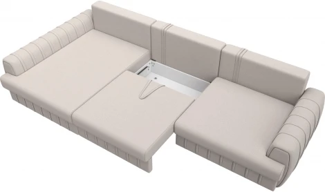 Диван угловой Лига-057 НПБ Лонг угол левый Лига Диванов (Замша) арт.129315L