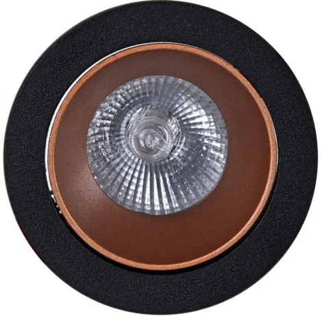 Встраиваемый точечный светильник Reluce 16085-9.0-001PT MR16 BK+ROSE GD (220V, круглые)